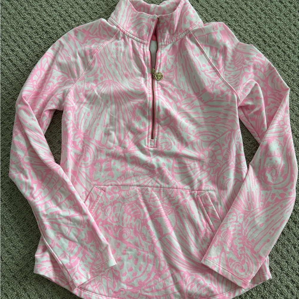 Lilly Pulitzer Pink and White Patterned Top